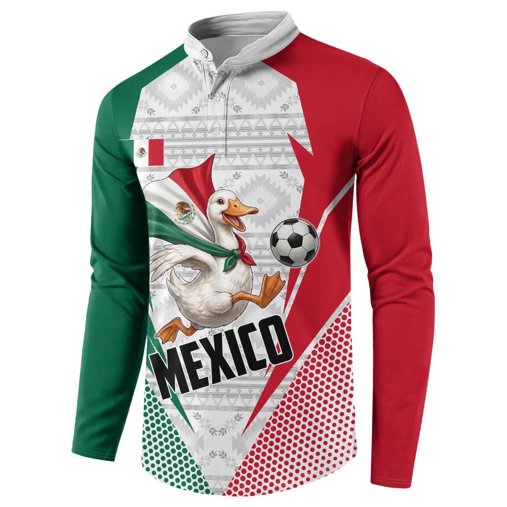 Personalized Mexico Soccer Duck Button Sweatshirt Mexican Flag Cape Soccer Ball