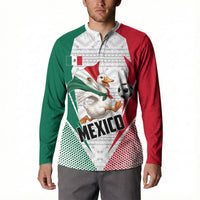Personalized Mexico Soccer Duck Button Sweatshirt Mexican Flag Cape Soccer Ball