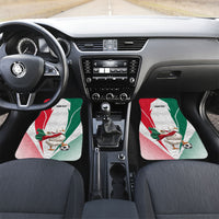Personalized Mexico Soccer Duck Car Mats Mexican Flag Cape Soccer Ball