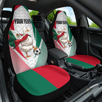 Personalized Mexico Soccer Duck Car Seat Cover Mexican Flag Cape Soccer Ball