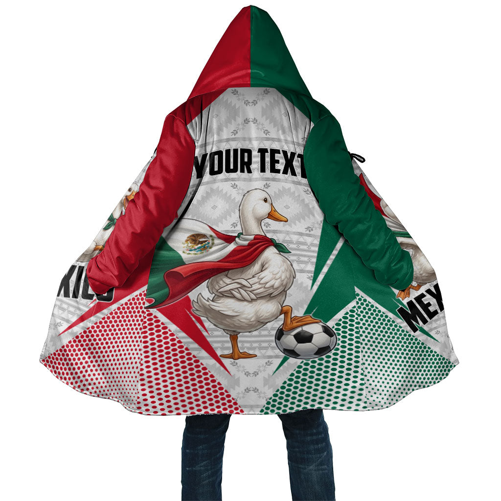Personalized Mexico Soccer Duck Cloak Mexican Flag Cape Soccer Ball