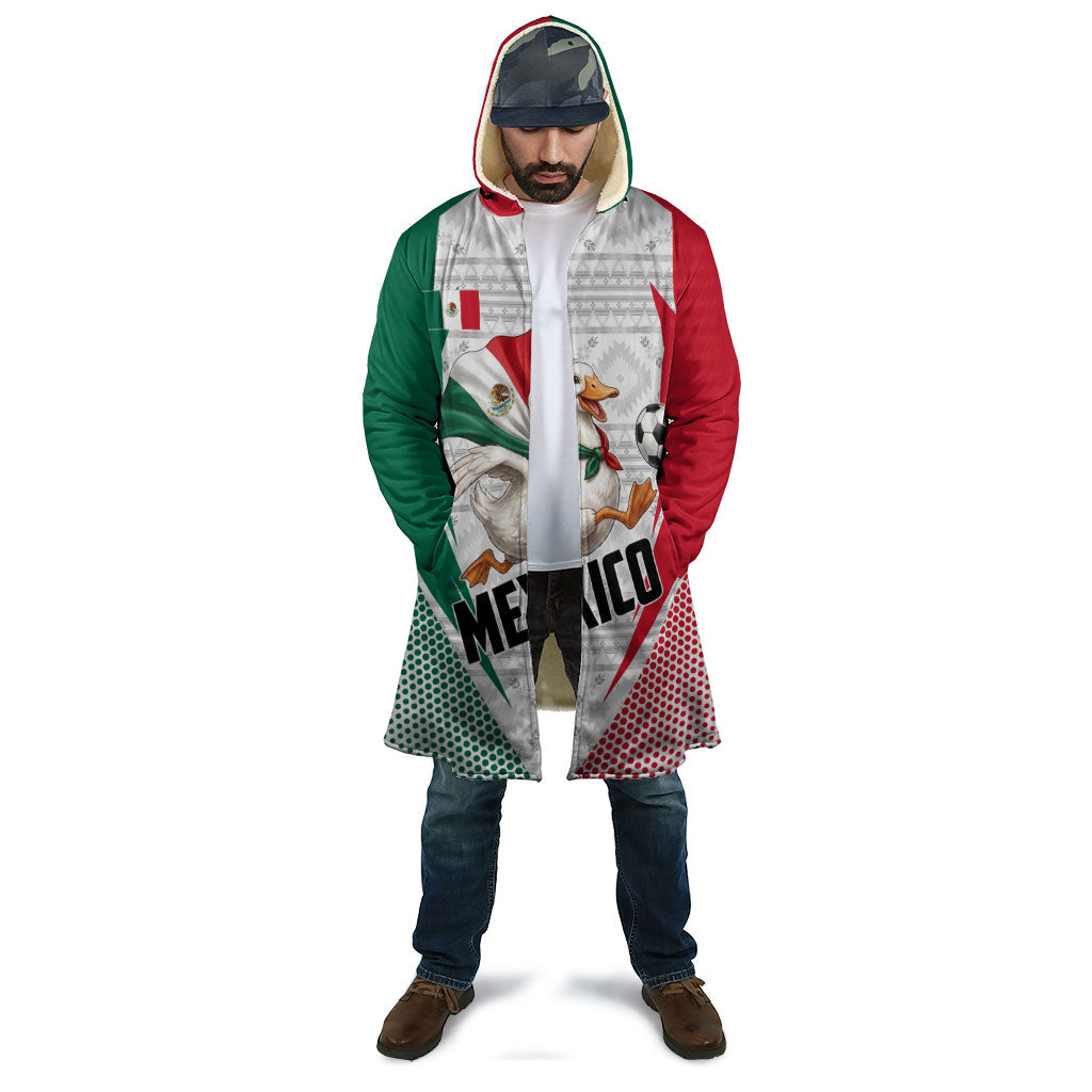 Personalized Mexico Soccer Duck Cloak Mexican Flag Cape Soccer Ball