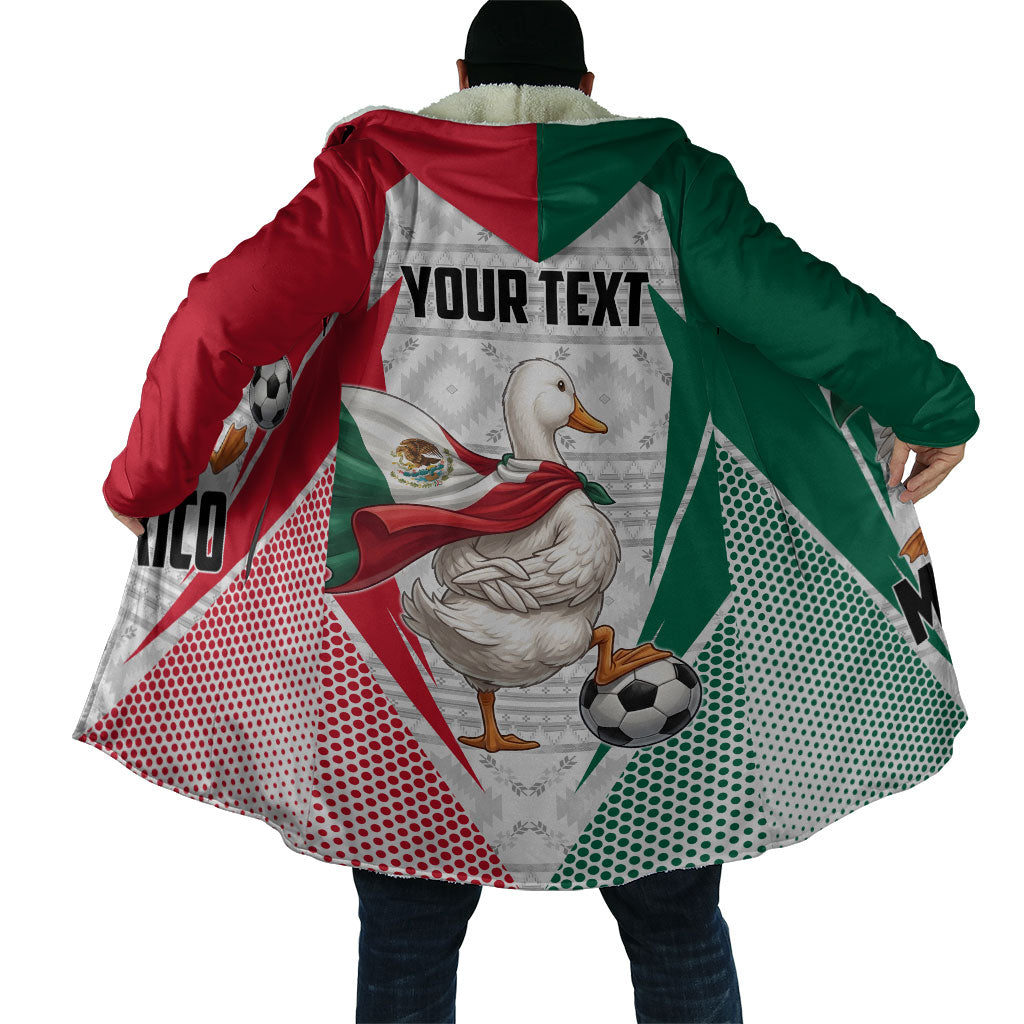 Personalized Mexico Soccer Duck Cloak Mexican Flag Cape Soccer Ball