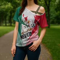 Personalized Mexico Soccer Duck Cross Shoulder Shirt Mexican Flag Cape Soccer Ball