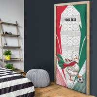 Personalized Mexico Soccer Duck Door Cover Mexican Flag Cape Soccer Ball