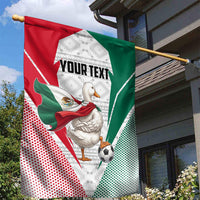 Personalized Mexico Soccer Duck Garden Flag Mexican Flag Cape Soccer Ball
