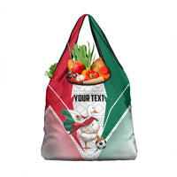 Personalized Mexico Soccer Duck Grocery Bag Mexican Flag Cape Soccer Ball
