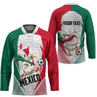 Personalized Mexico Soccer Duck Hockey Jersey Mexican Flag Cape Soccer Ball