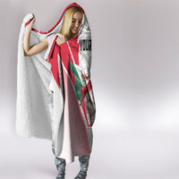 Personalized Mexico Soccer Duck Hooded Blanket Mexican Flag Cape Soccer Ball