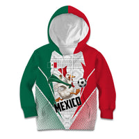 Personalized Mexico Soccer Duck Kid Hoodie Mexican Flag Cape Soccer Ball
