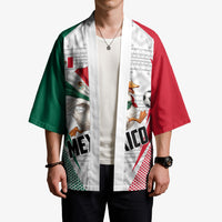 Personalized Mexico Soccer Duck Kimono Mexican Flag Cape Soccer Ball