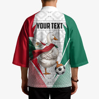 Personalized Mexico Soccer Duck Kimono Mexican Flag Cape Soccer Ball