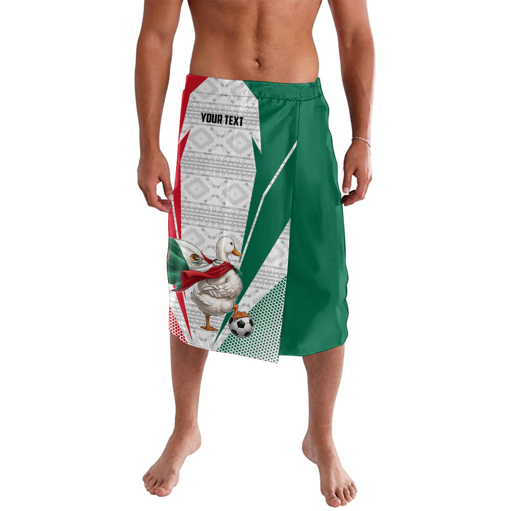 Personalized Mexico Soccer Duck Lavalava Mexican Flag Cape Soccer Ball