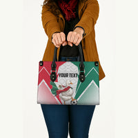 Personalized Mexico Soccer Duck Leather Bag Mexican Flag Cape Soccer Ball