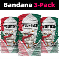Personalized Mexico Soccer Duck Neck Gaiter Mexican Flag Cape Soccer Ball