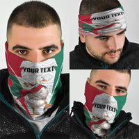 Personalized Mexico Soccer Duck Neck Gaiter Mexican Flag Cape Soccer Ball