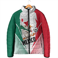 Personalized Mexico Soccer Duck Padded Jacket Mexican Flag Cape Soccer Ball