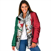 Personalized Mexico Soccer Duck Padded Jacket Mexican Flag Cape Soccer Ball