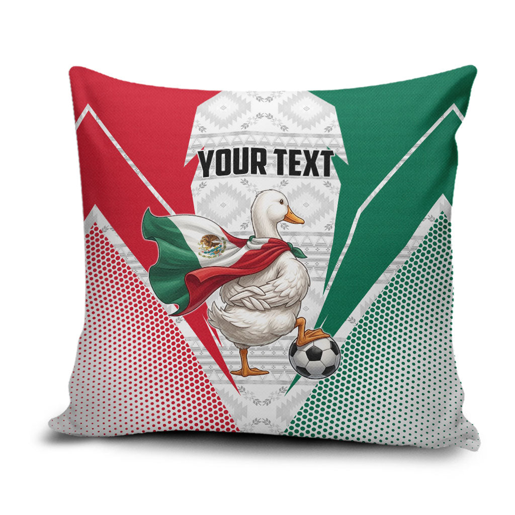 Personalized Mexico Soccer Duck Pillow Cover Mexican Flag Cape Soccer Ball