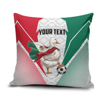 Personalized Mexico Soccer Duck Pillow Cover Mexican Flag Cape Soccer Ball