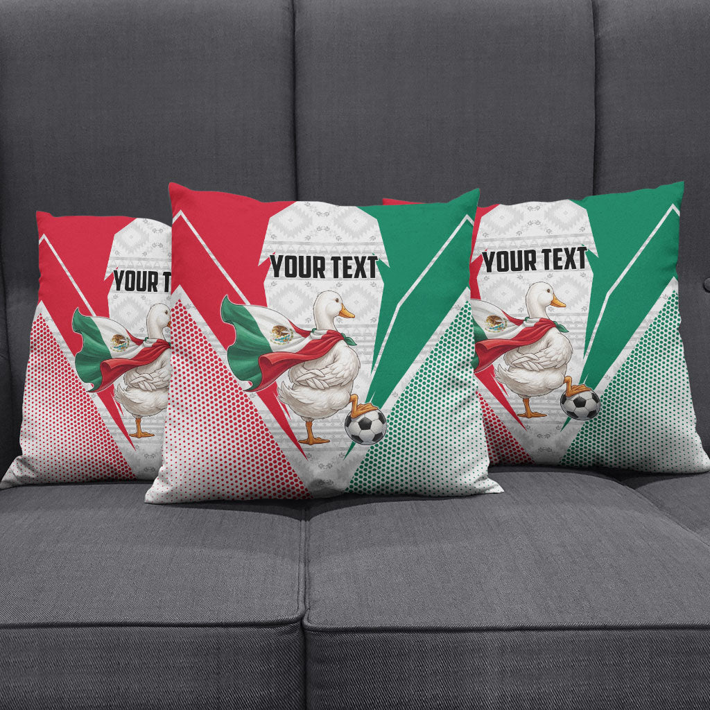 Personalized Mexico Soccer Duck Pillow Cover Mexican Flag Cape Soccer Ball