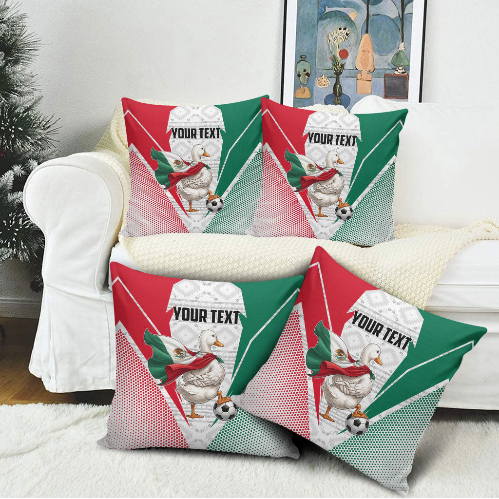 Personalized Mexico Soccer Duck Pillow Cover Mexican Flag Cape Soccer Ball