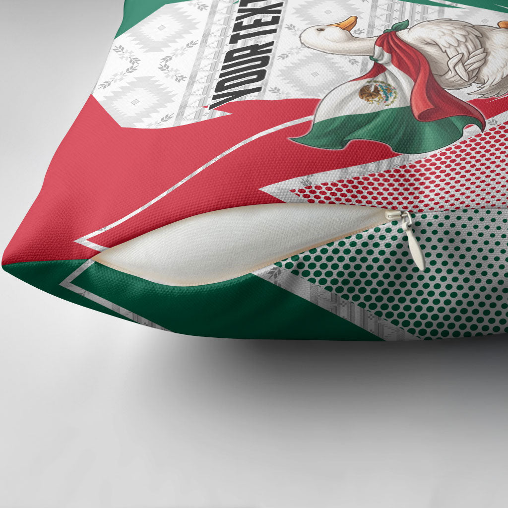 Personalized Mexico Soccer Duck Pillow Cover Mexican Flag Cape Soccer Ball