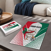 Personalized Mexico Soccer Duck Puzzle Mexican Flag Cape Soccer Ball