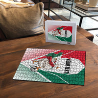 Personalized Mexico Soccer Duck Puzzle Mexican Flag Cape Soccer Ball