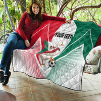 Personalized Mexico Soccer Duck Quilt Mexican Flag Cape Soccer Ball