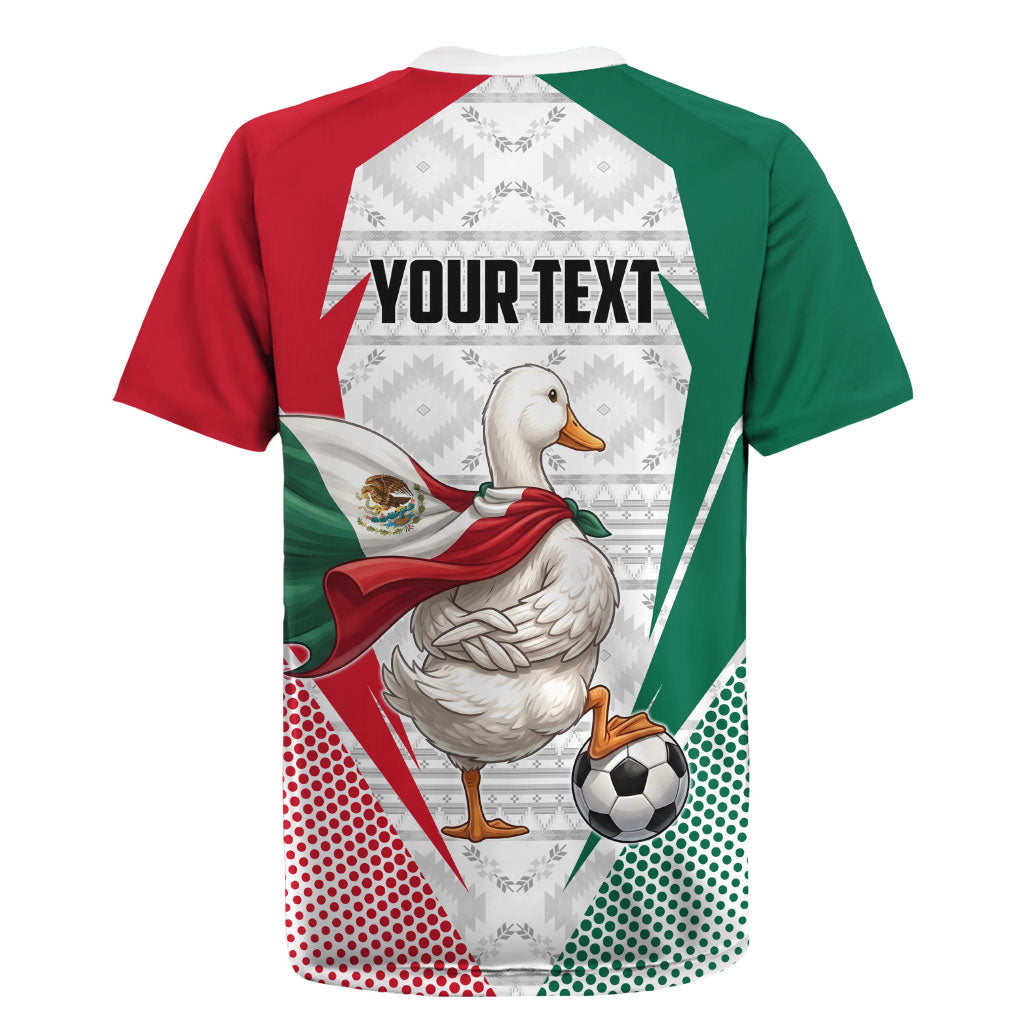 Personalized Mexico Soccer Duck Rugby Jersey Mexican Flag Cape Soccer Ball