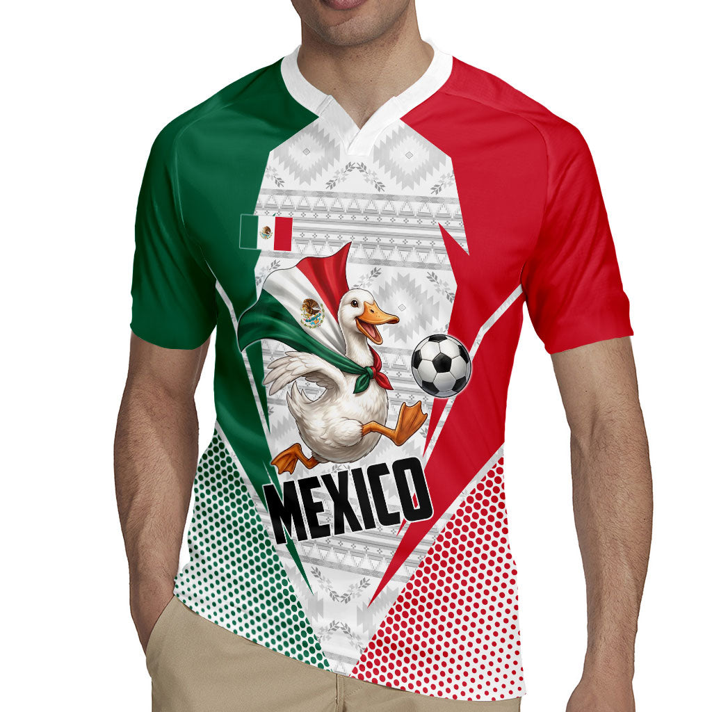 Personalized Mexico Soccer Duck Rugby Jersey Mexican Flag Cape Soccer Ball