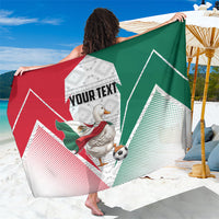 Personalized Mexico Soccer Duck Sarong Mexican Flag Cape Soccer Ball