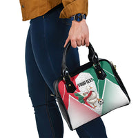 Personalized Mexico Soccer Duck Shoulder Handbag Mexican Flag Cape Soccer Ball