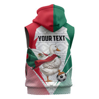 Personalized Mexico Soccer Duck Sleeveless Hoodie Mexican Flag Cape Soccer Ball