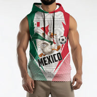 Personalized Mexico Soccer Duck Sleeveless Hoodie Mexican Flag Cape Soccer Ball