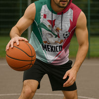 Personalized Mexico Soccer Duck Sleeveless Hoodie Mexican Flag Cape Soccer Ball