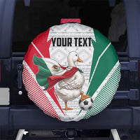 Personalized Mexico Soccer Duck Spare Tire Cover Mexican Flag Cape Soccer Ball