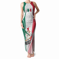 Personalized Mexico Soccer Duck Tank Maxi Dress Mexican Flag Cape Soccer Ball