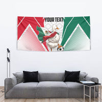 Personalized Mexico Soccer Duck Tapestry Mexican Flag Cape Soccer Ball