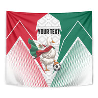 Personalized Mexico Soccer Duck Tapestry Mexican Flag Cape Soccer Ball