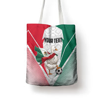 Personalized Mexico Soccer Duck Tote Bag Mexican Flag Cape Soccer Ball