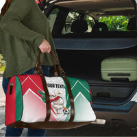 Personalized Mexico Soccer Duck Travel Bag Mexican Flag Cape Soccer Ball