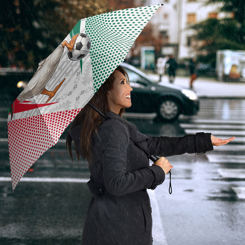 Personalized Mexico Soccer Duck Umbrella Mexican Flag Cape Soccer Ball