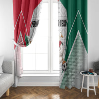 Personalized Mexico Soccer Duck Window Curtain Mexican Flag Cape Soccer Ball