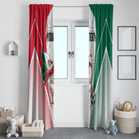 Personalized Mexico Soccer Duck Window Curtain Mexican Flag Cape Soccer Ball