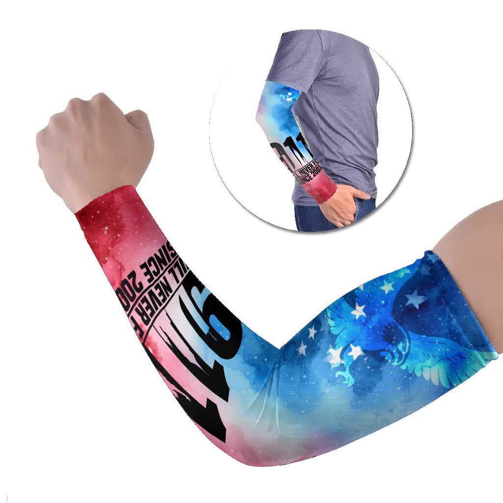 Patriotic 911 Memorial Patriot Day Arm Sleeves American Flag and Bald Eagle - Wonder Print Shop