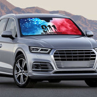 Patriotic 911 Memorial Patriot Day Auto Sun Shade American Flag and Bald Eagle - Wonder Print Shop