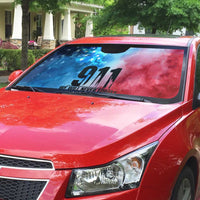 Patriotic 911 Memorial Patriot Day Auto Sun Shade American Flag and Bald Eagle - Wonder Print Shop