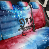 Patriotic 911 Memorial Patriot Day Back Car Seat Cover American Flag and Bald Eagle - Wonder Print Shop